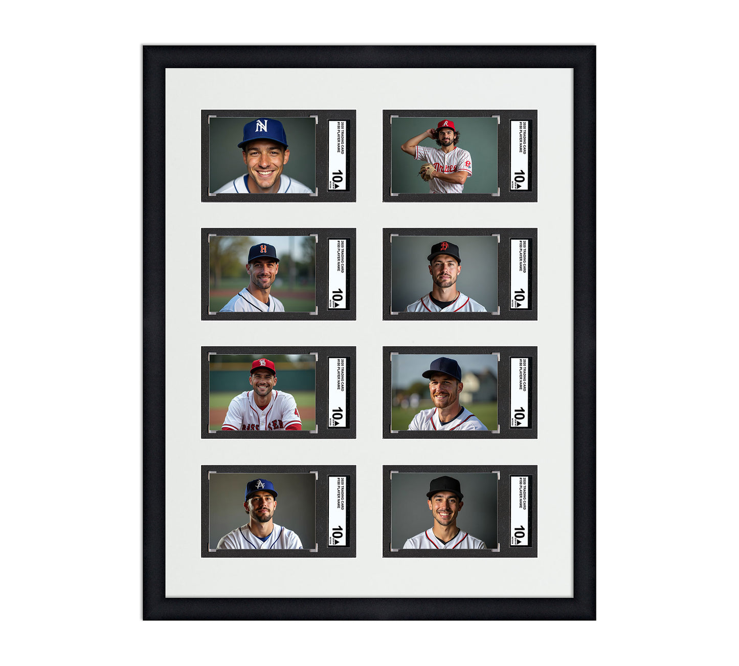 Card Frame Display - 8 Openings for SGC Graded Slabs
