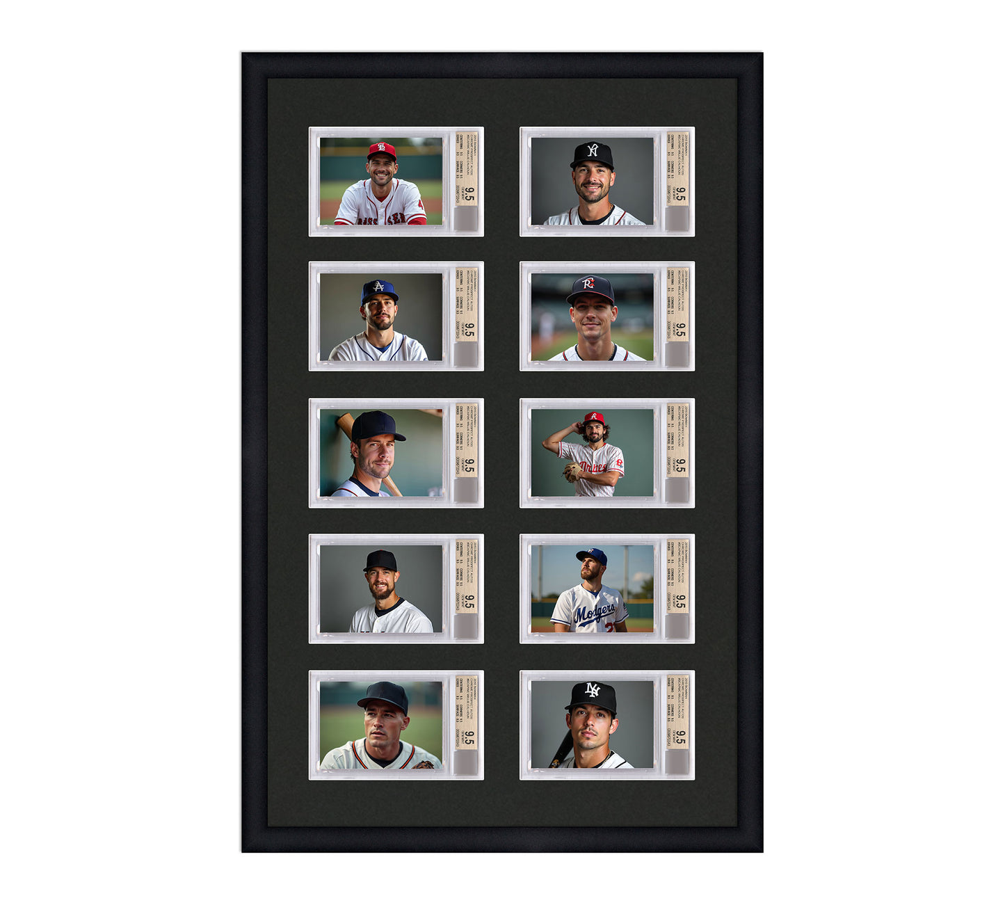 Card Frame Display - 10 Openings for BGS Graded Slabs