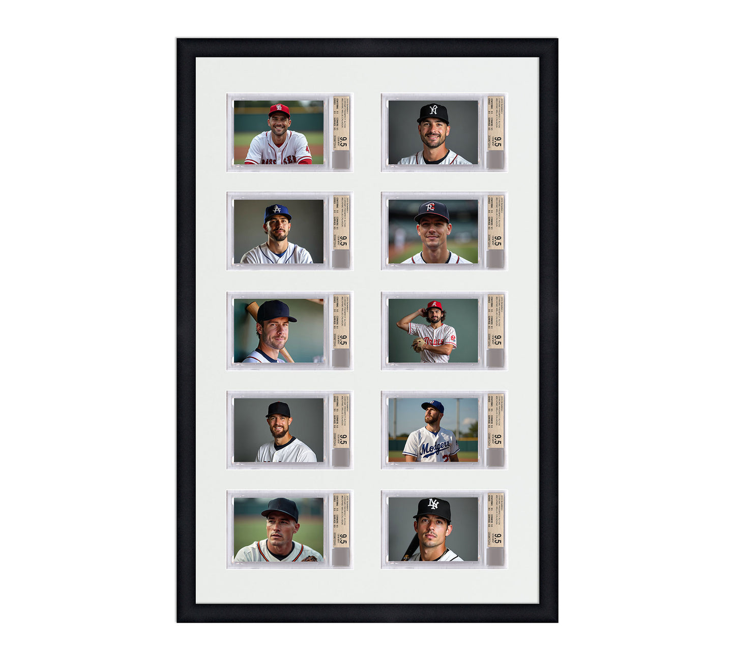 Card Frame Display - 10 Openings for BGS Graded Slabs