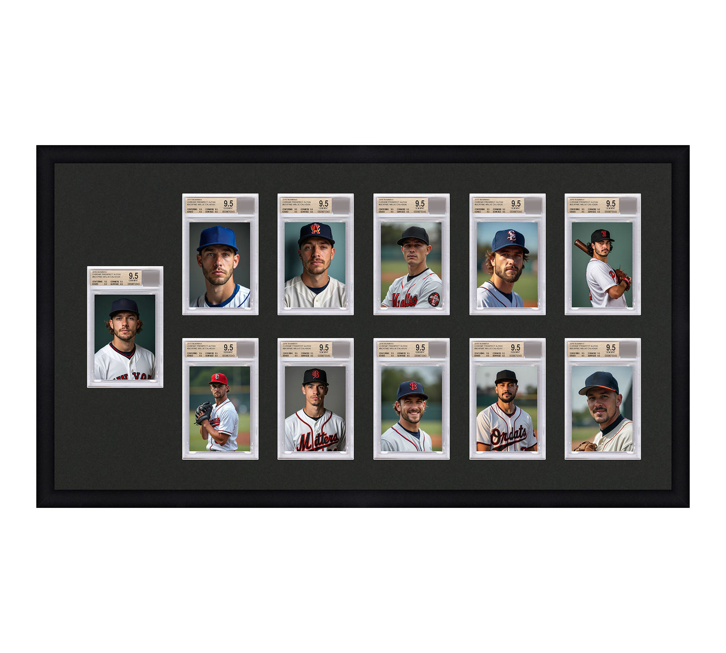 Card Frame Display - 11 Openings for BGS Graded Slabs