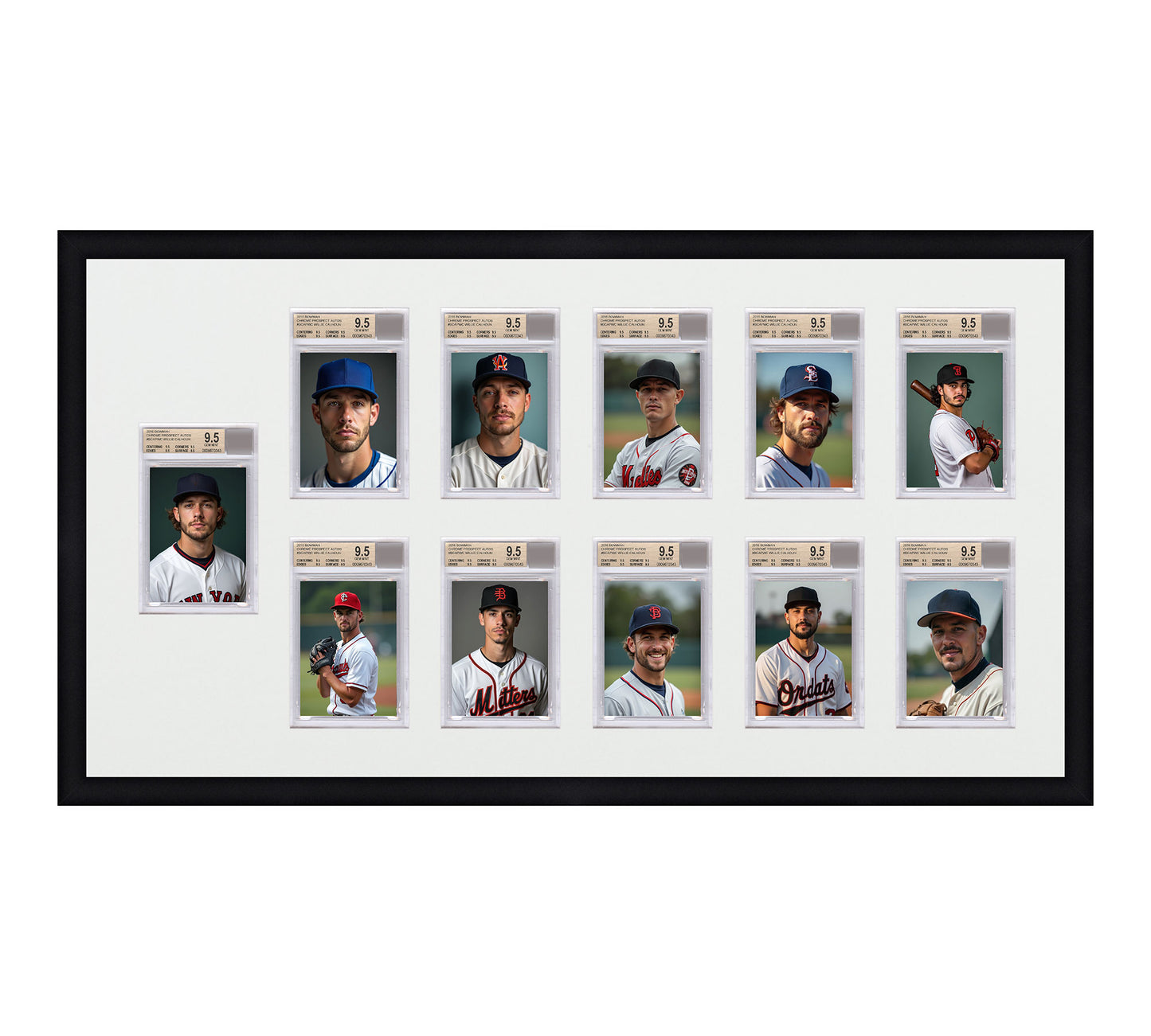 Card Frame Display - 11 Openings for BGS Graded Slabs