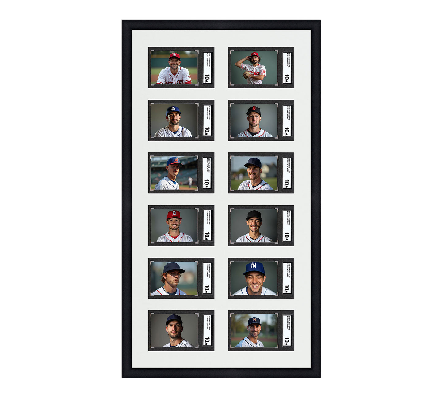 Card Frame Display - 12 Openings for SGC Graded Slabs