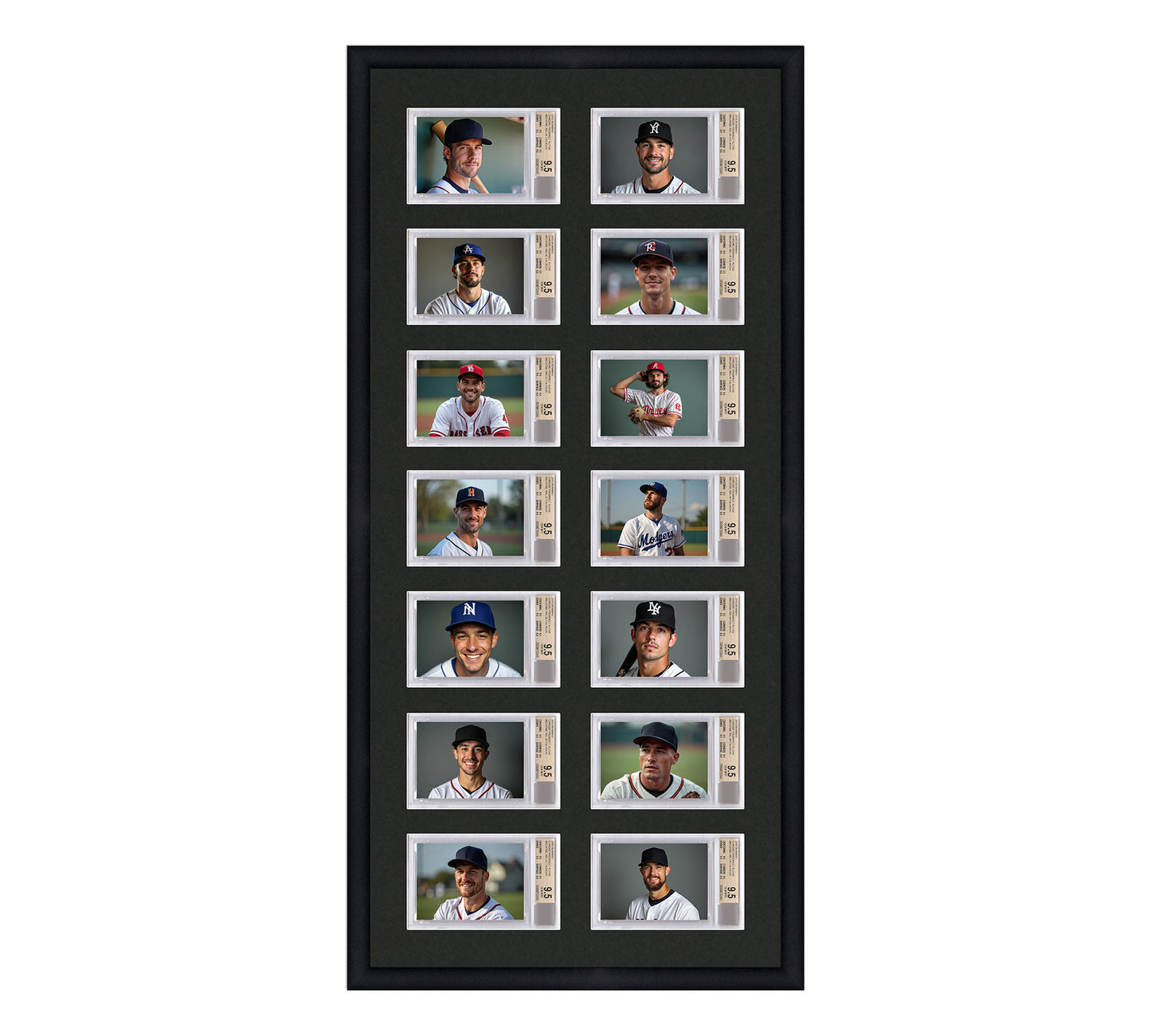 Card Frame Display - 14 Openings for BGS Graded Slabs
