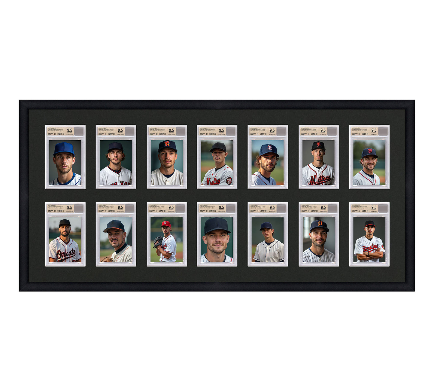 Card Frame Display - 14 Openings for BGS Graded Slabs
