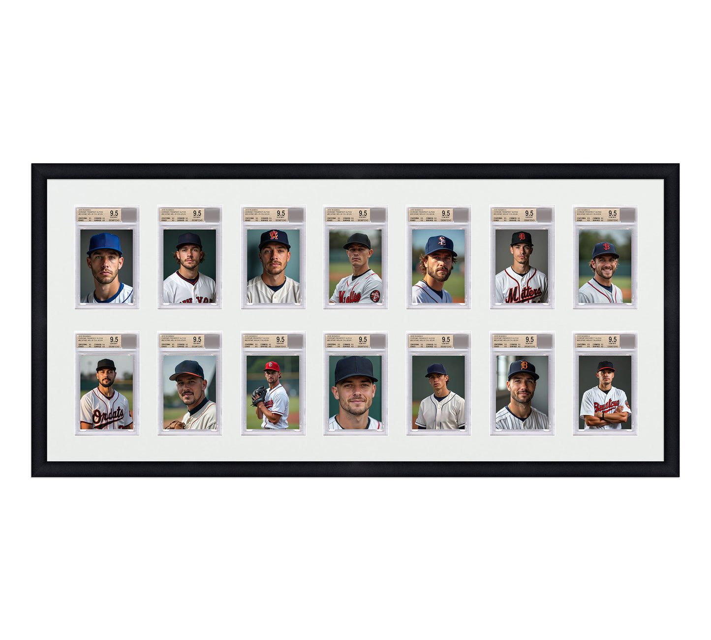 Card Frame Display - 14 Openings for BGS Graded Slabs