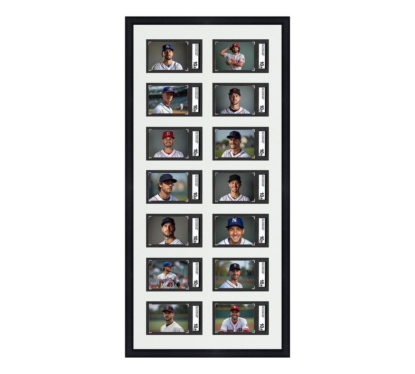 Card Frame Display - 14 Openings for SGC Graded Slabs
