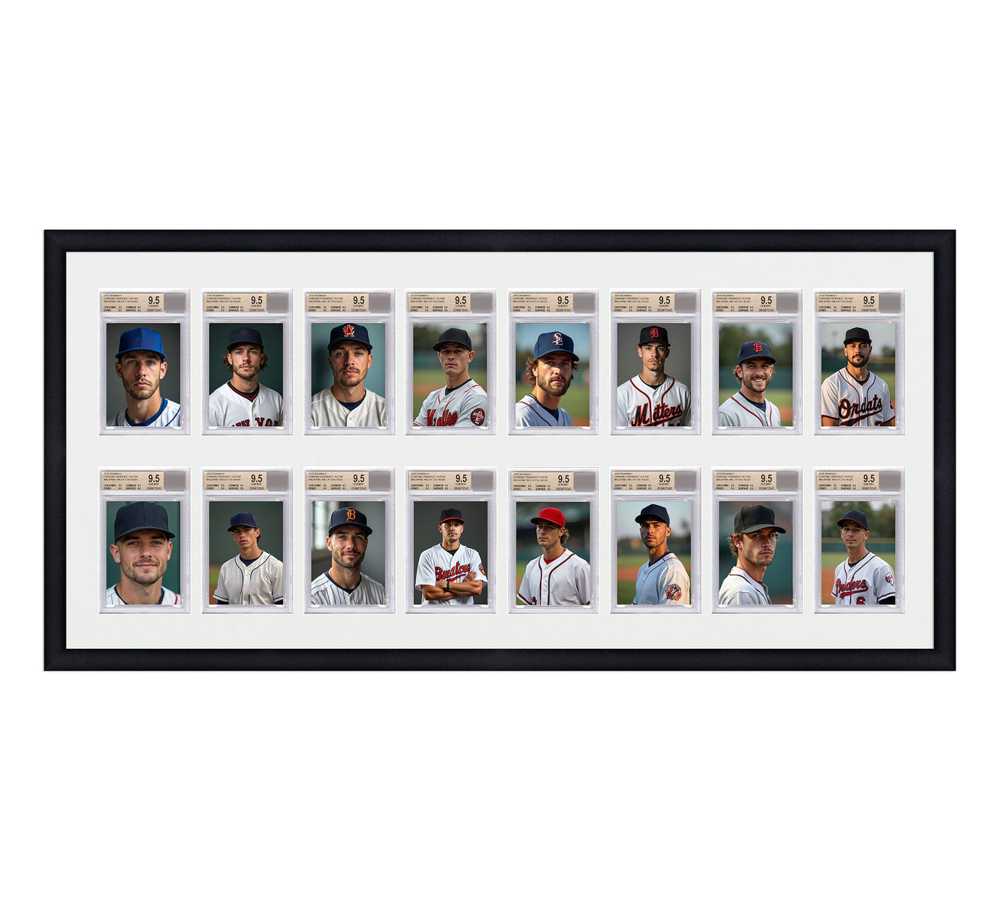 Card Frame Display - 16 Openings for BGS Graded Slabs