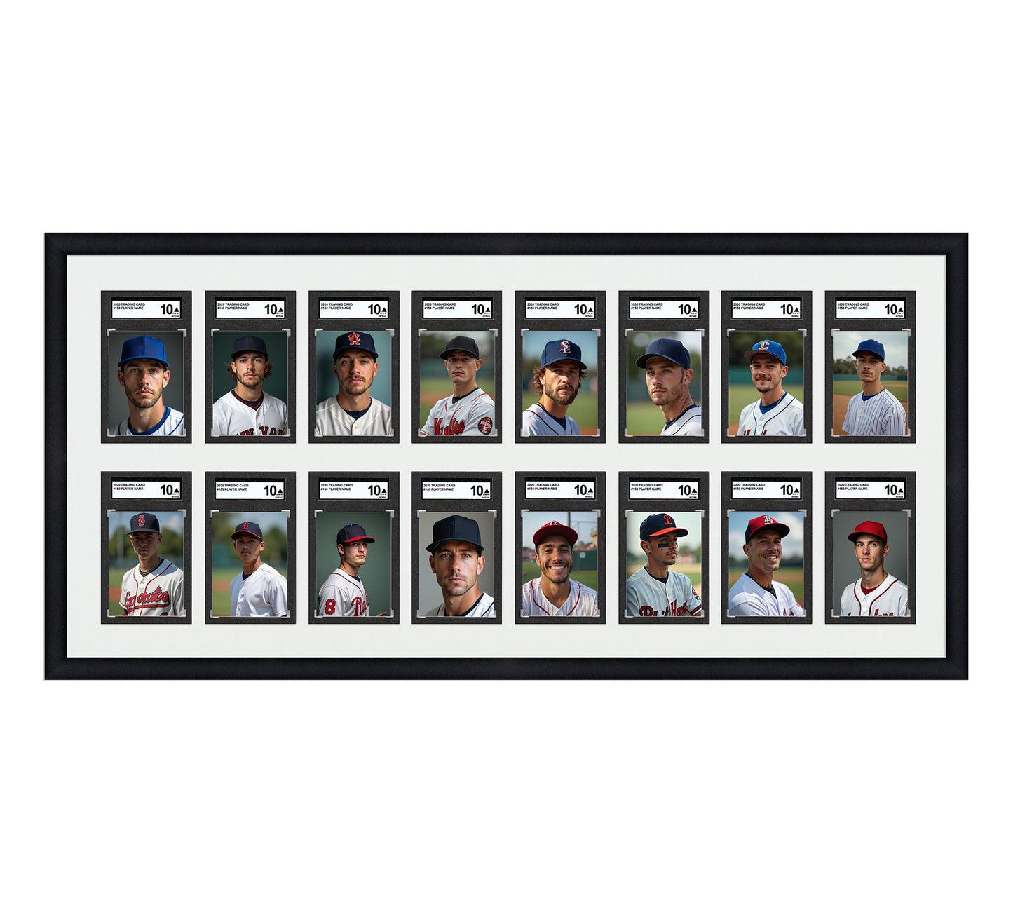 Card Frame Display - 16 Openings for SGC Graded Slabs