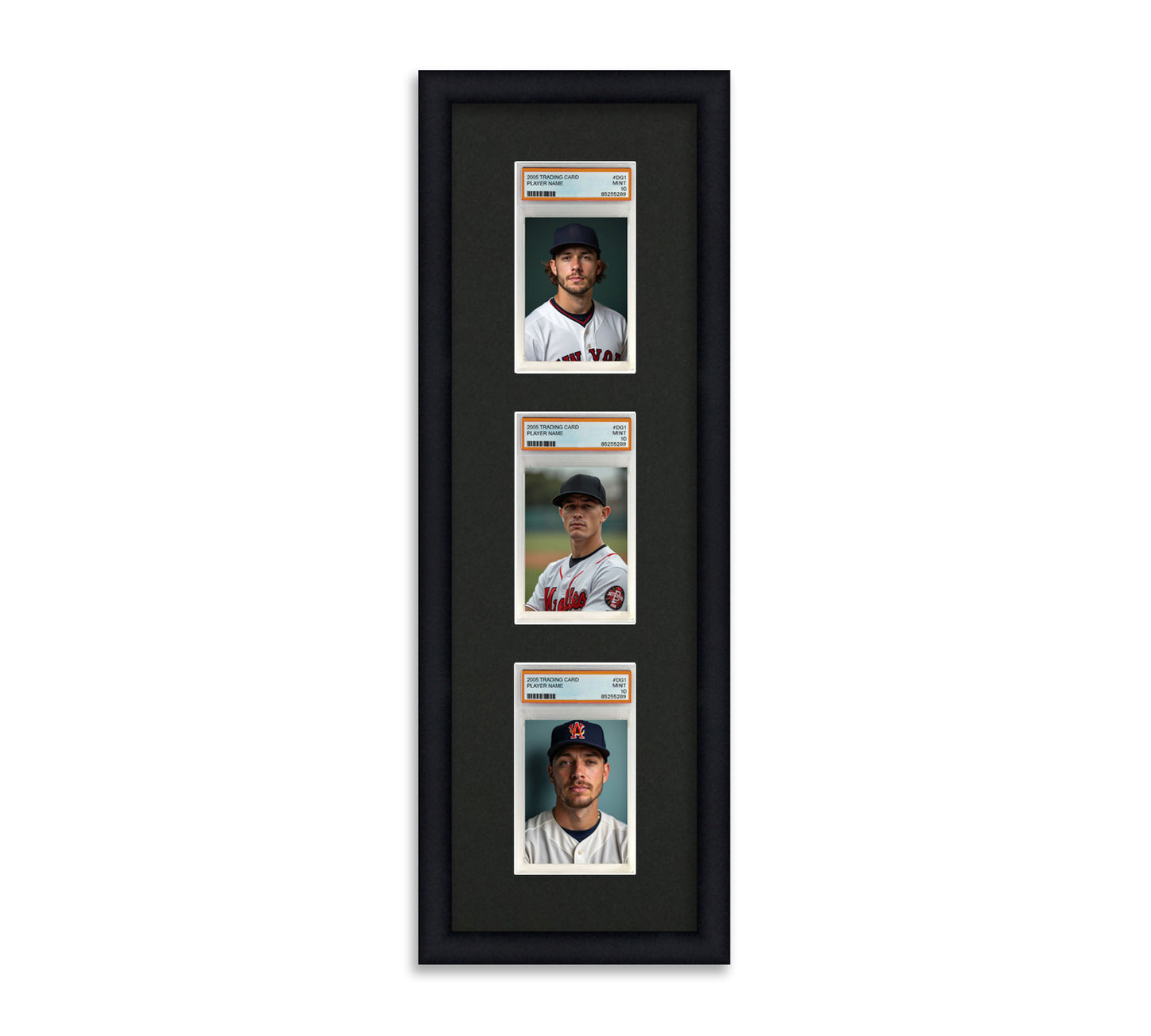 Card Frame Display - 3 Openings for PSA Graded Slabs