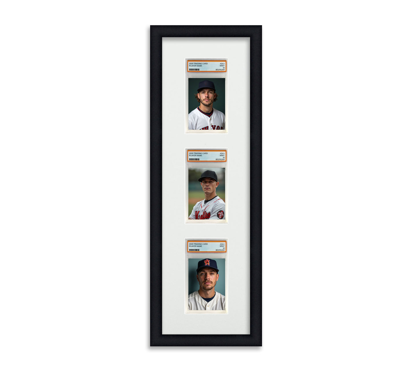 Card Frame Display - 3 Openings for PSA Graded Slabs