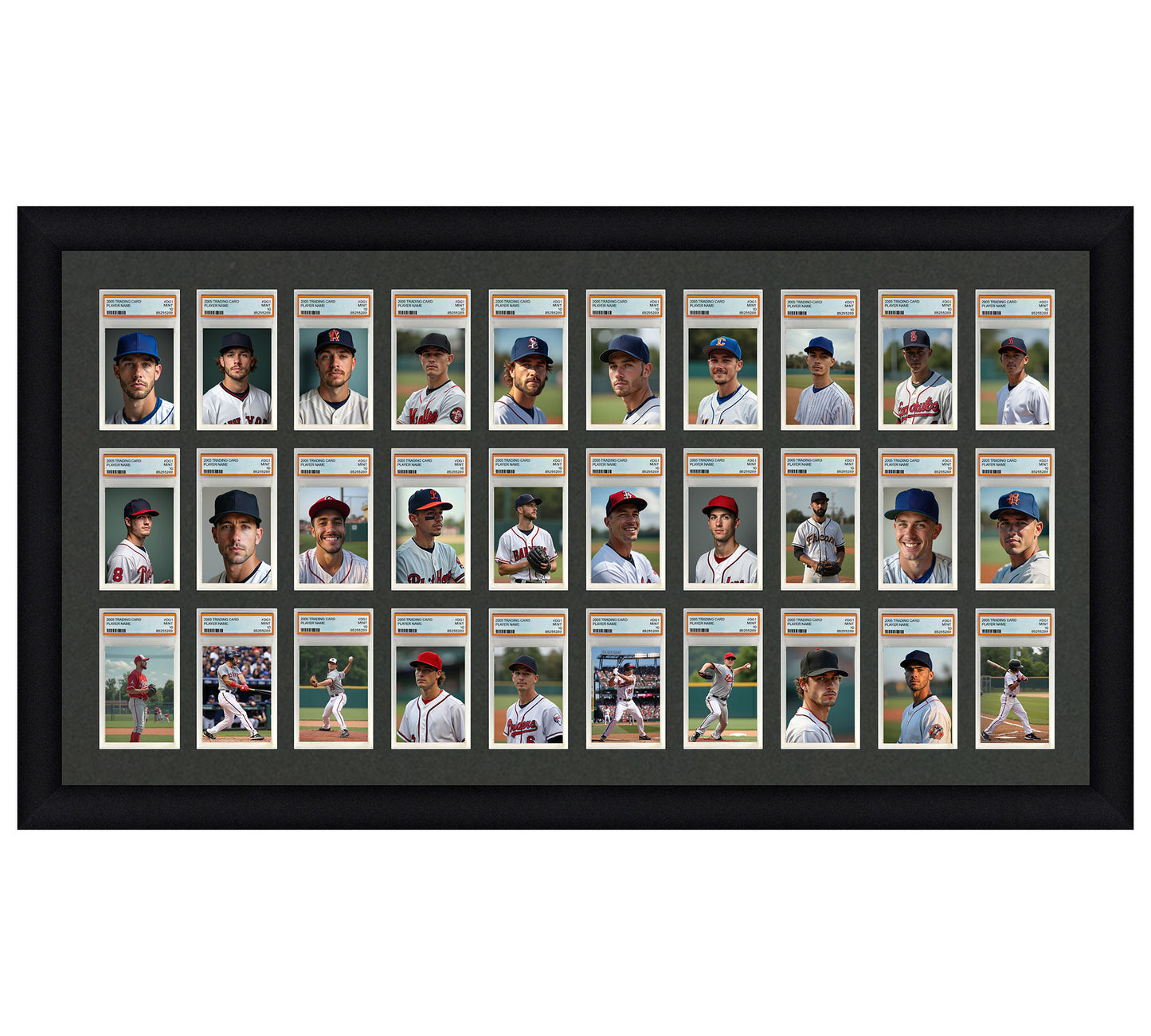 Card Frame Display - 30 Openings for PSA Graded Slabs