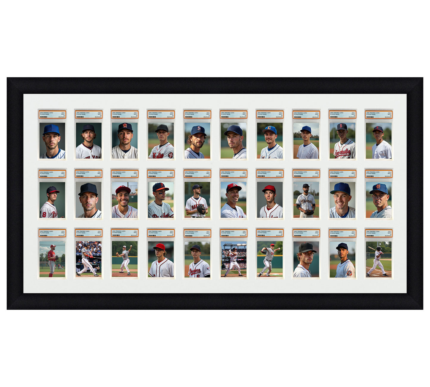 Card Frame Display - 30 Openings for PSA Graded Slabs