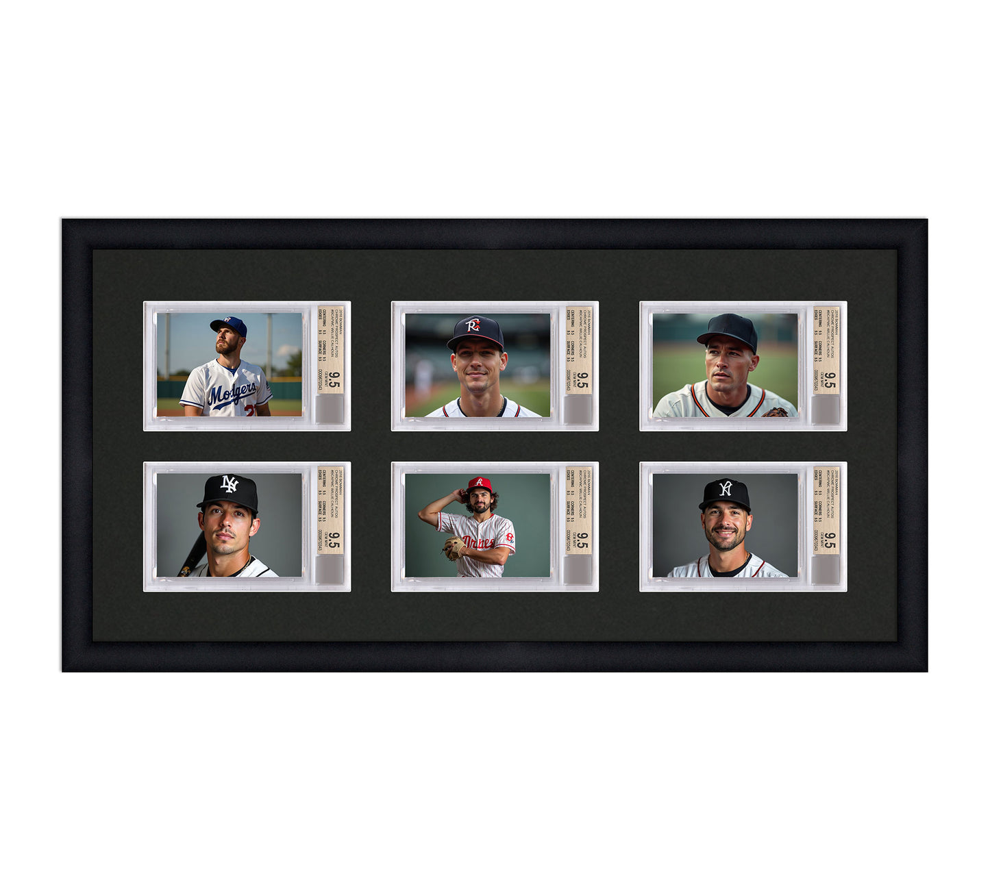Card Frame Display - 6 Openings for BGS Graded Slabs