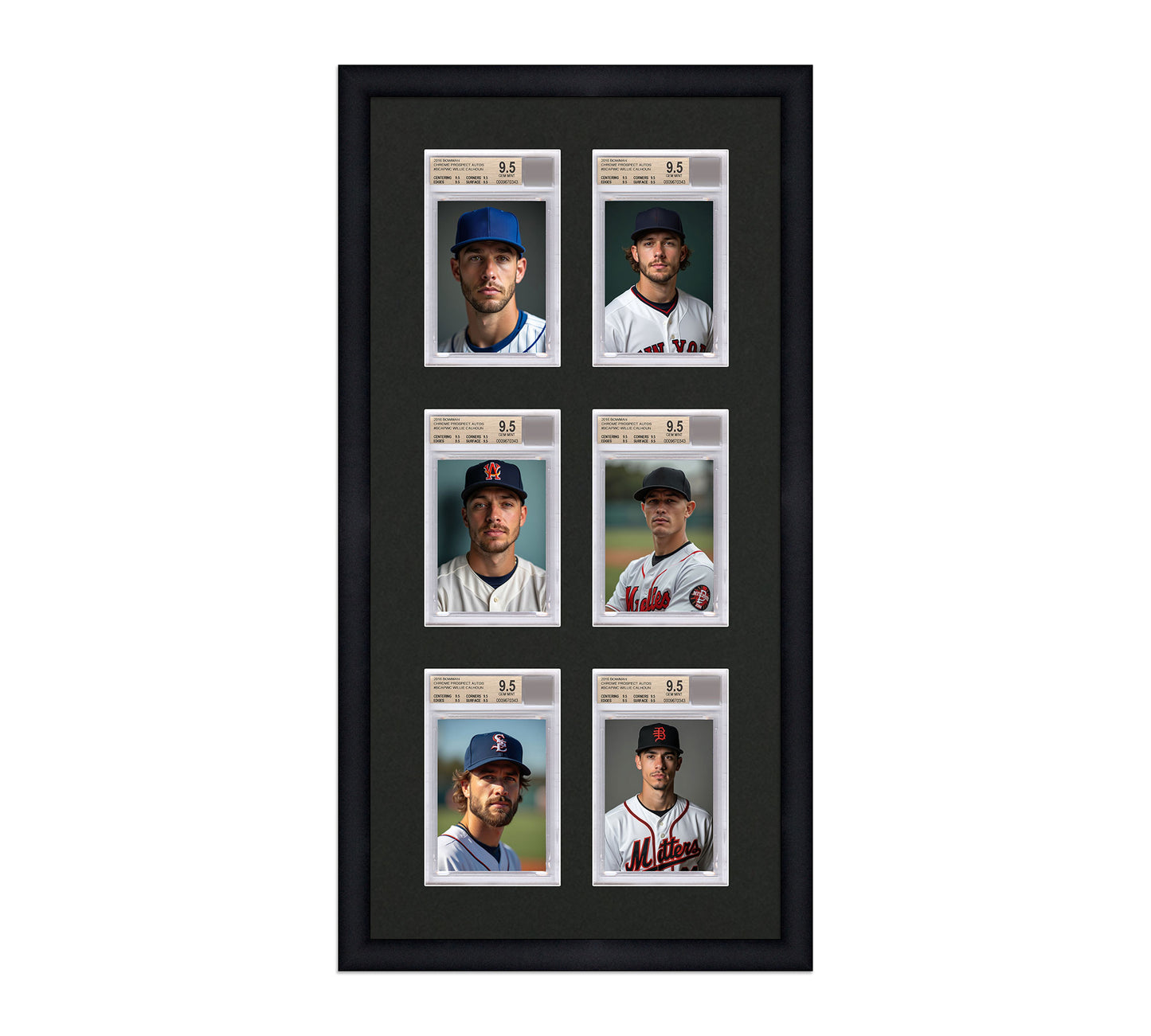 Card Frame Display - 6 Openings for BGS Graded Slabs