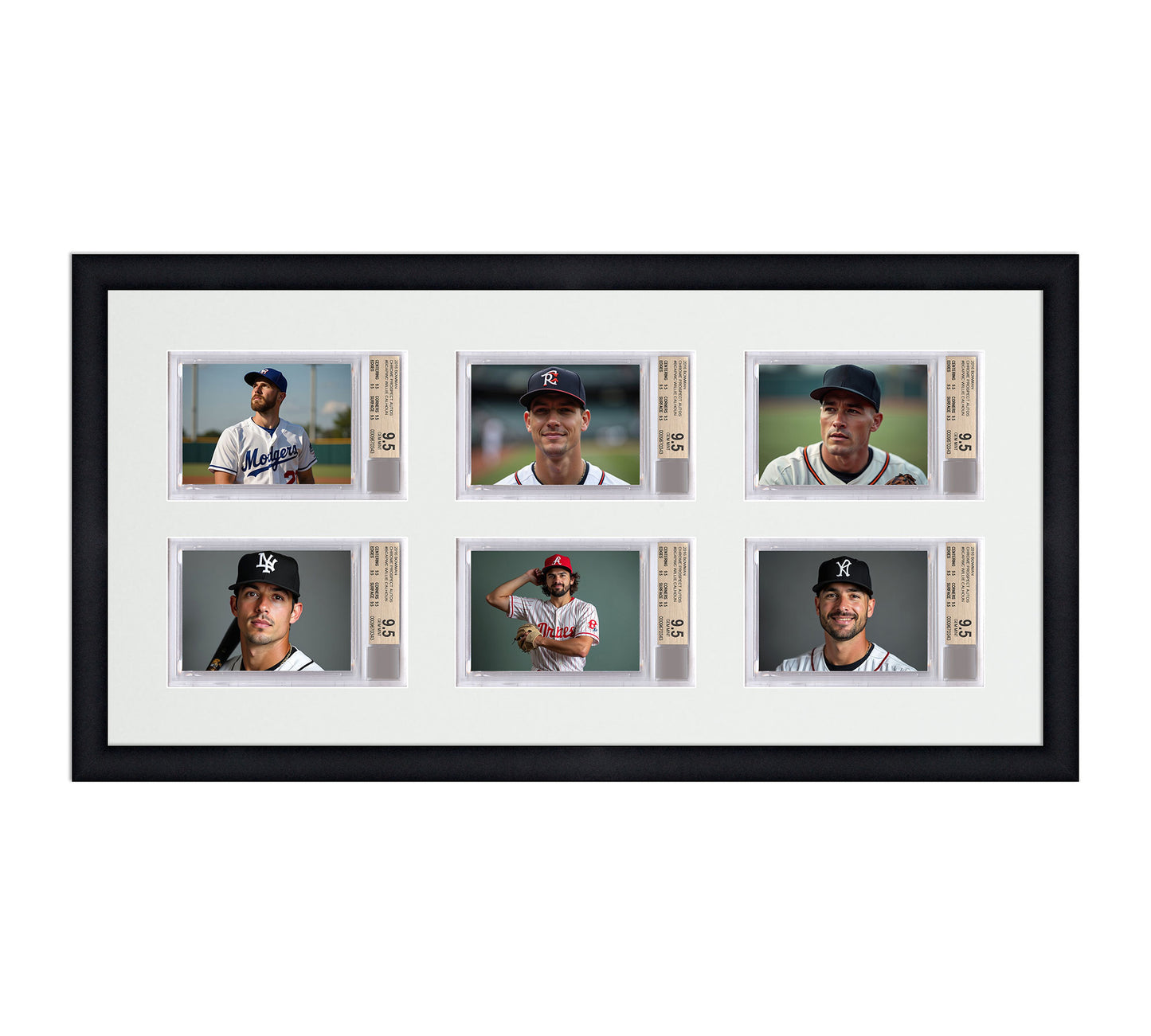 Card Frame Display - 6 Openings for BGS Graded Slabs