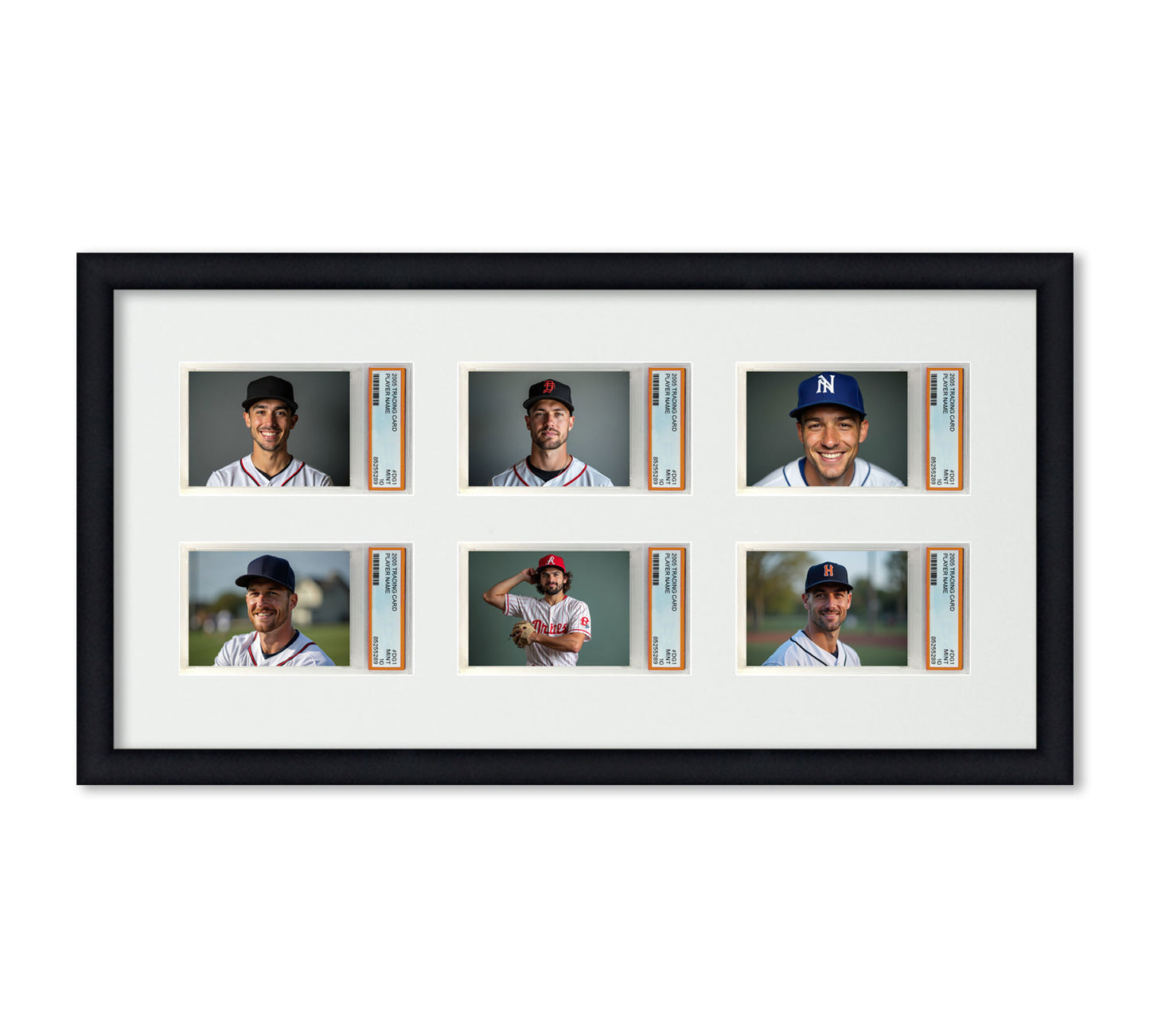 Card Frame Display - 6 Openings for PSA Graded Slabs