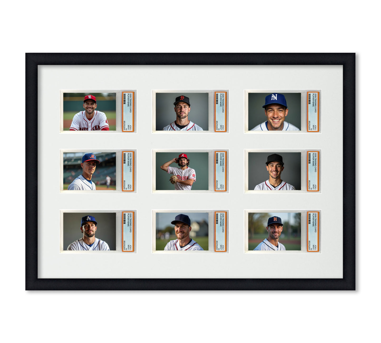 Card Frame Display - 9 Openings for PSA Graded Slabs