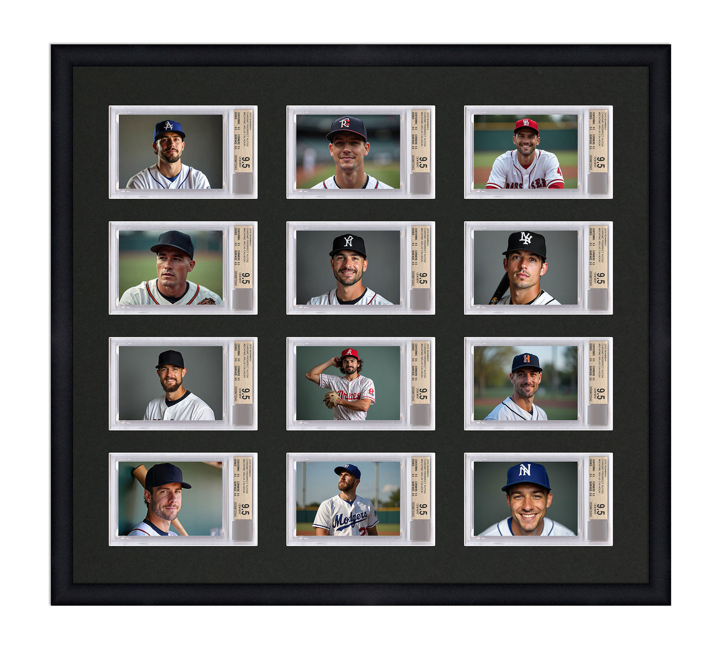 Card Frame Display - 12 Openings for BGS Graded Slabs