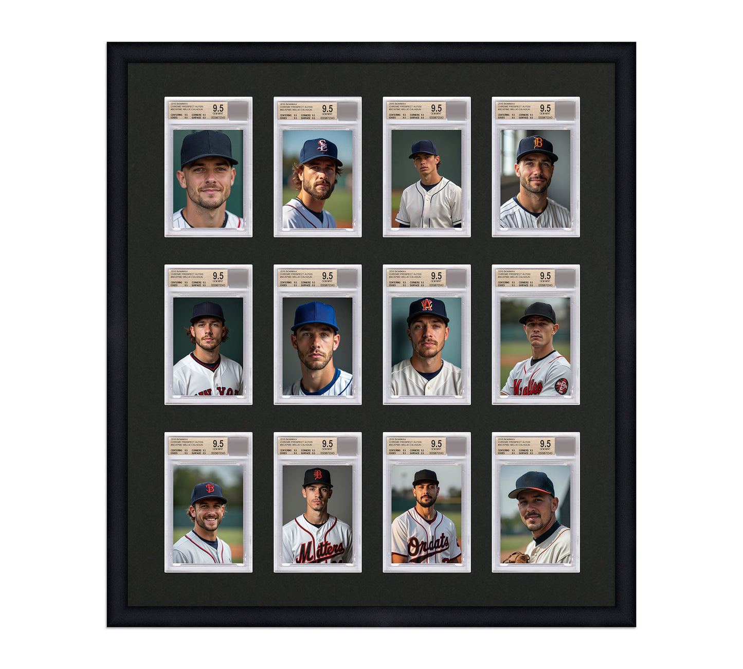 Card Frame Display - 12 Openings for BGS Graded Slabs