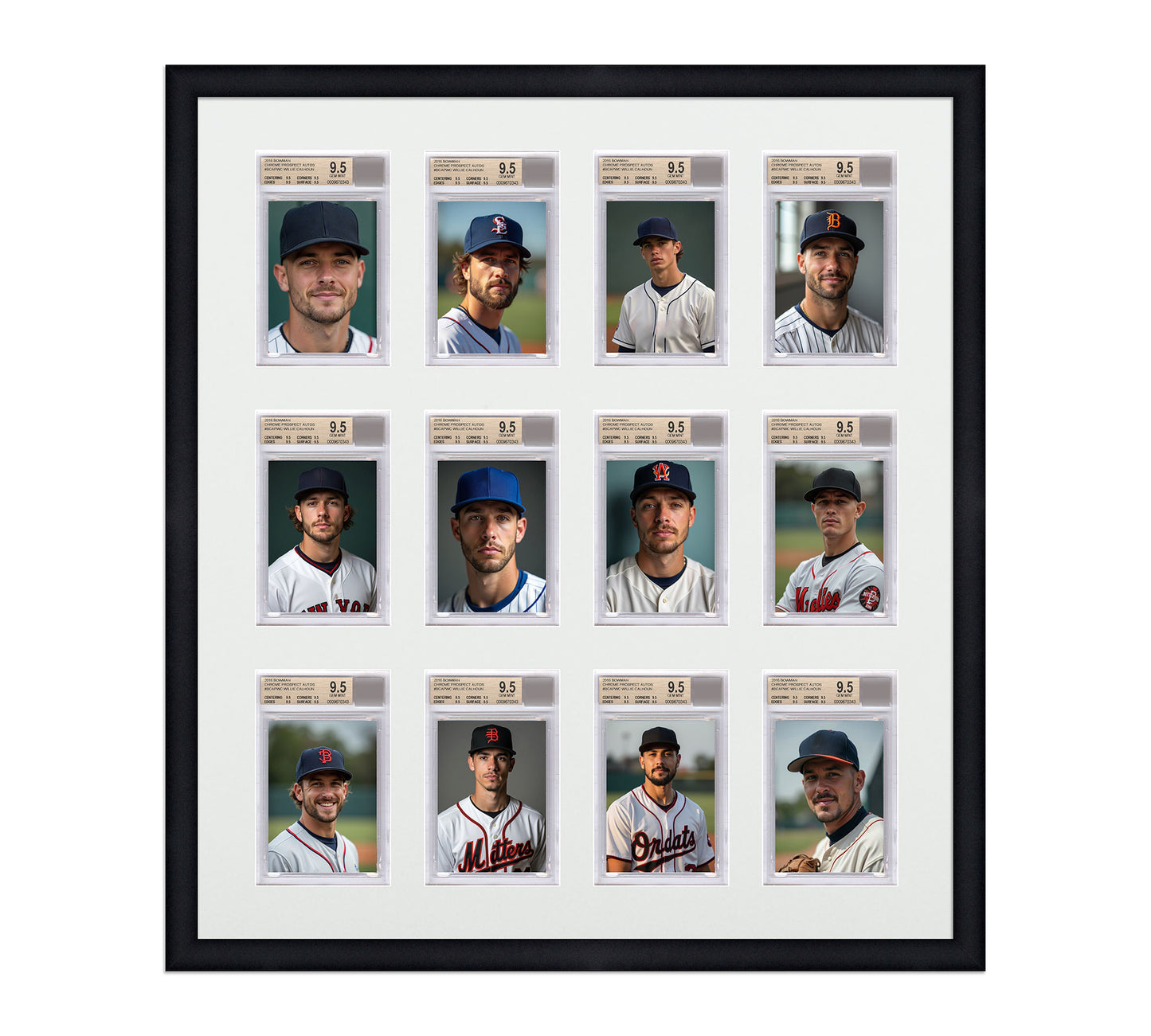 Card Frame Display - 12 Openings for BGS Graded Slabs