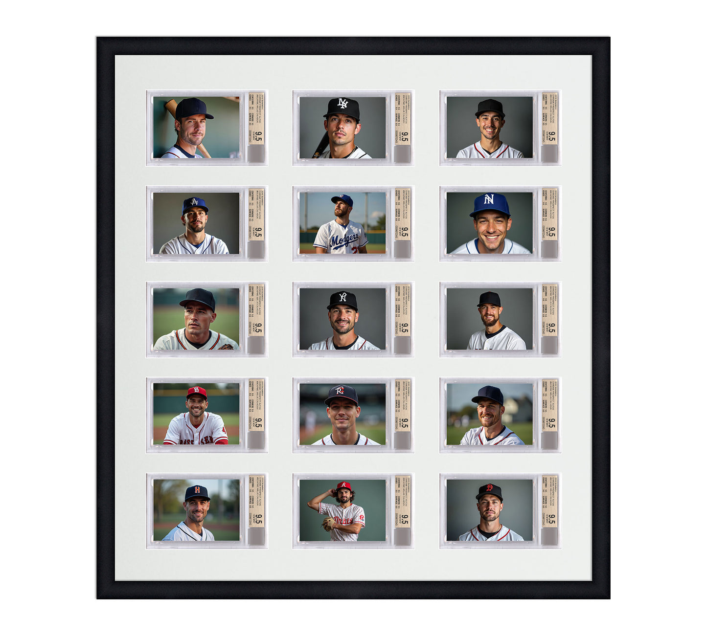 Card Frame Display - 15 Openings for BGS Graded Slabs