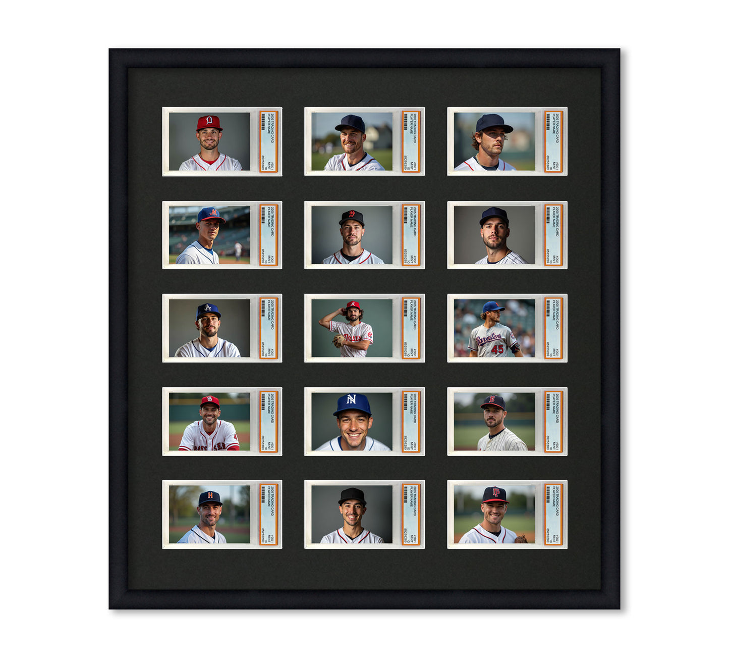 Card Frame Display - 15 Openings for PSA Graded Slabs