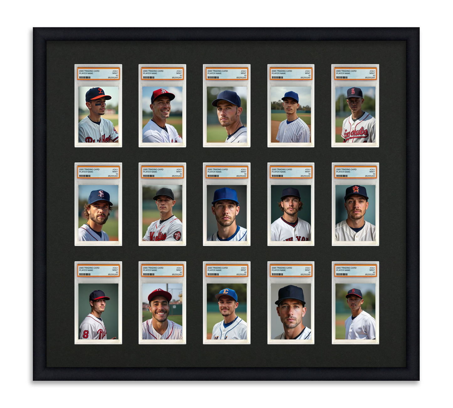 Card Frame Display - 15 Openings for PSA Graded Slabs