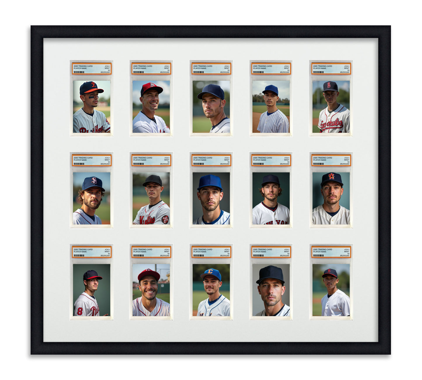 Card Frame Display - 15 Openings for PSA Graded Slabs