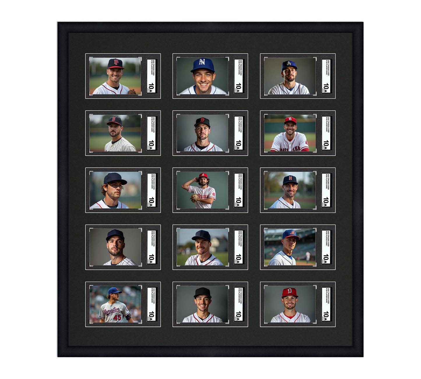 Card Frame Display - 15 Openings for SGC Graded Slabs