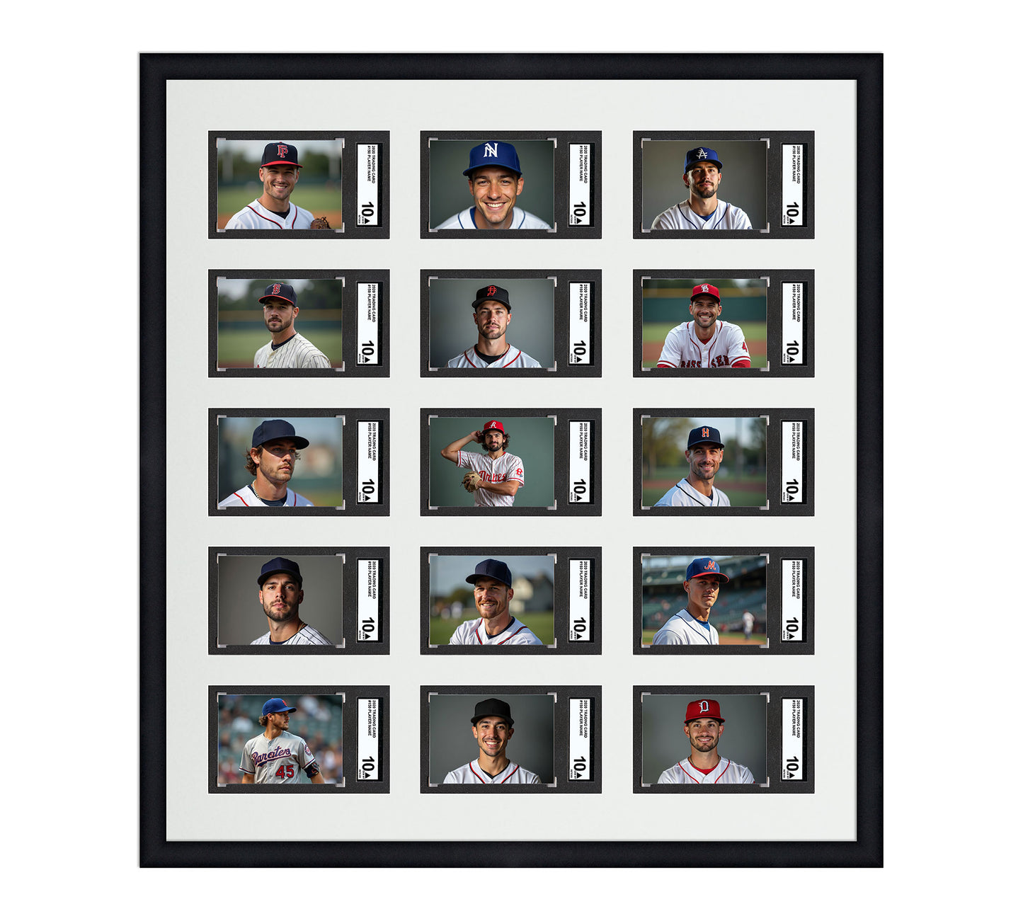 Card Frame Display - 15 Openings for SGC Graded Slabs