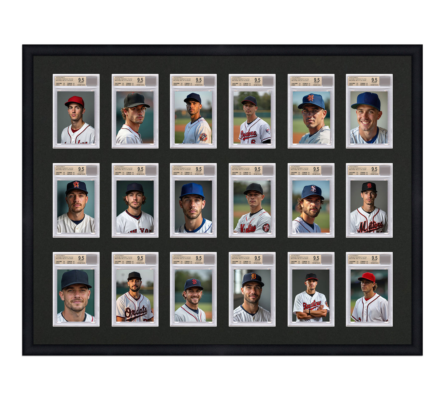 Card Frame Display - 18 Openings for BGS Graded Slabs