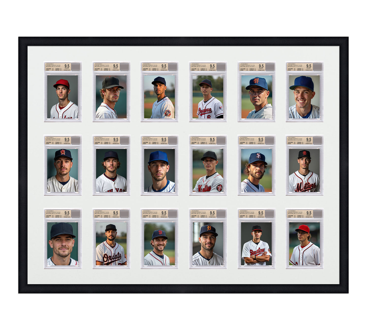 Card Frame Display - 18 Openings for BGS Graded Slabs