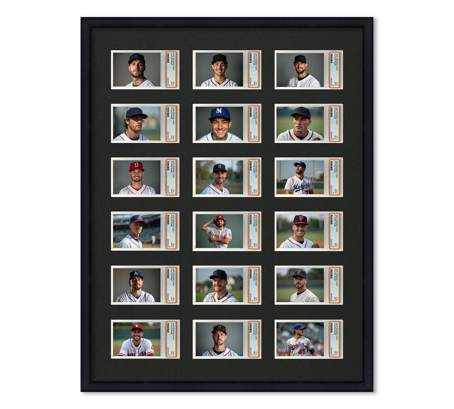Card Frame Display - 18 Openings for PSA Graded Slabs