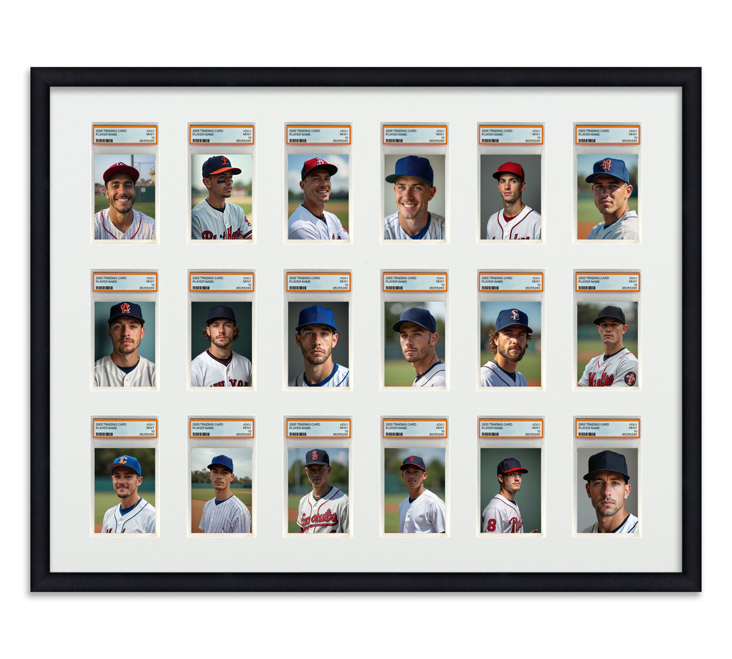 Card Frame Display - 18 Openings for PSA Graded Slabs