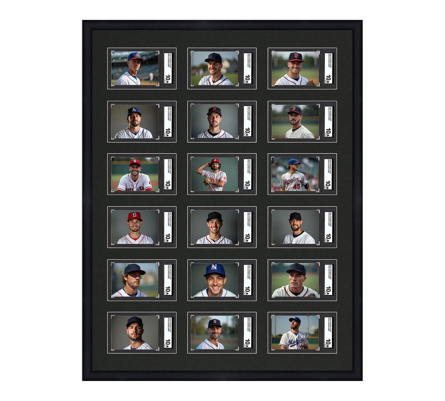 Card Frame Display - 18 Openings for SGC Graded Slabs