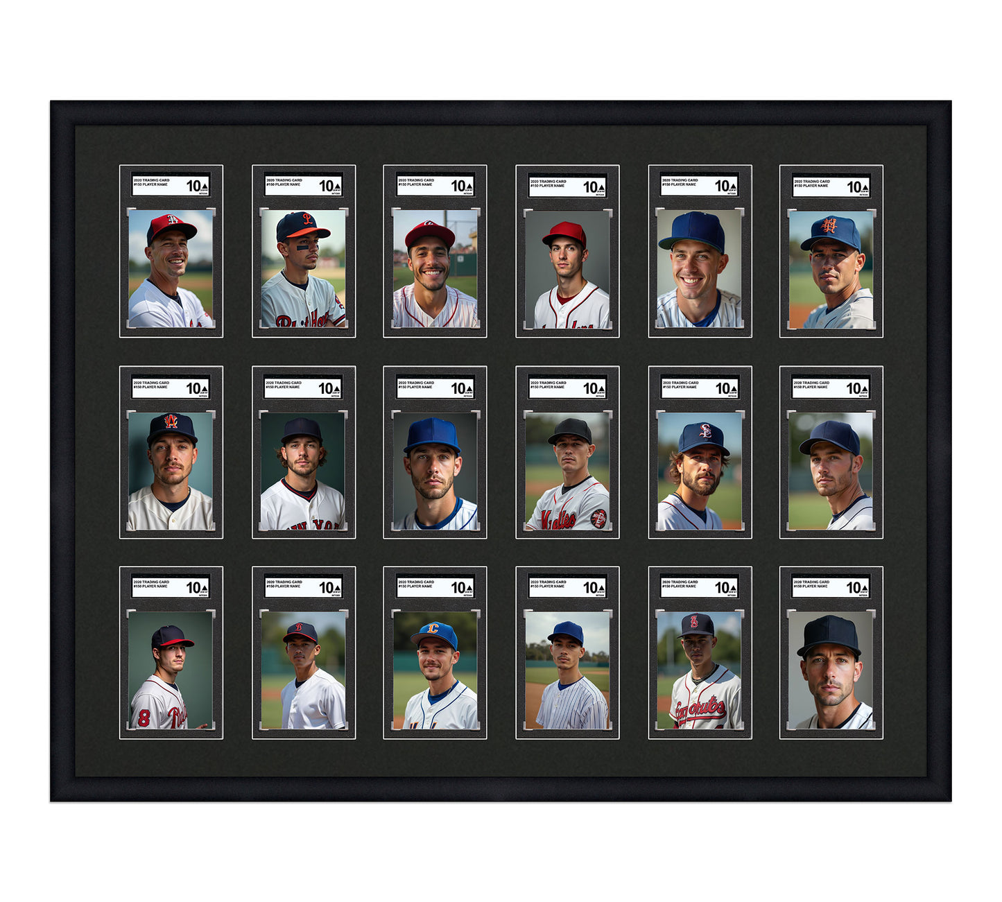 Card Frame Display - 18 Openings for SGC Graded Slabs