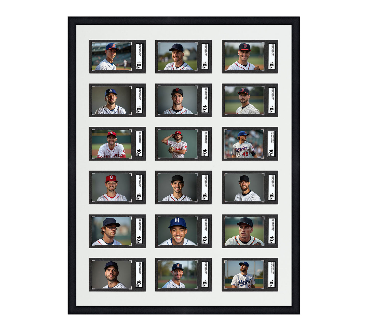 Card Frame Display - 18 Openings for SGC Graded Slabs