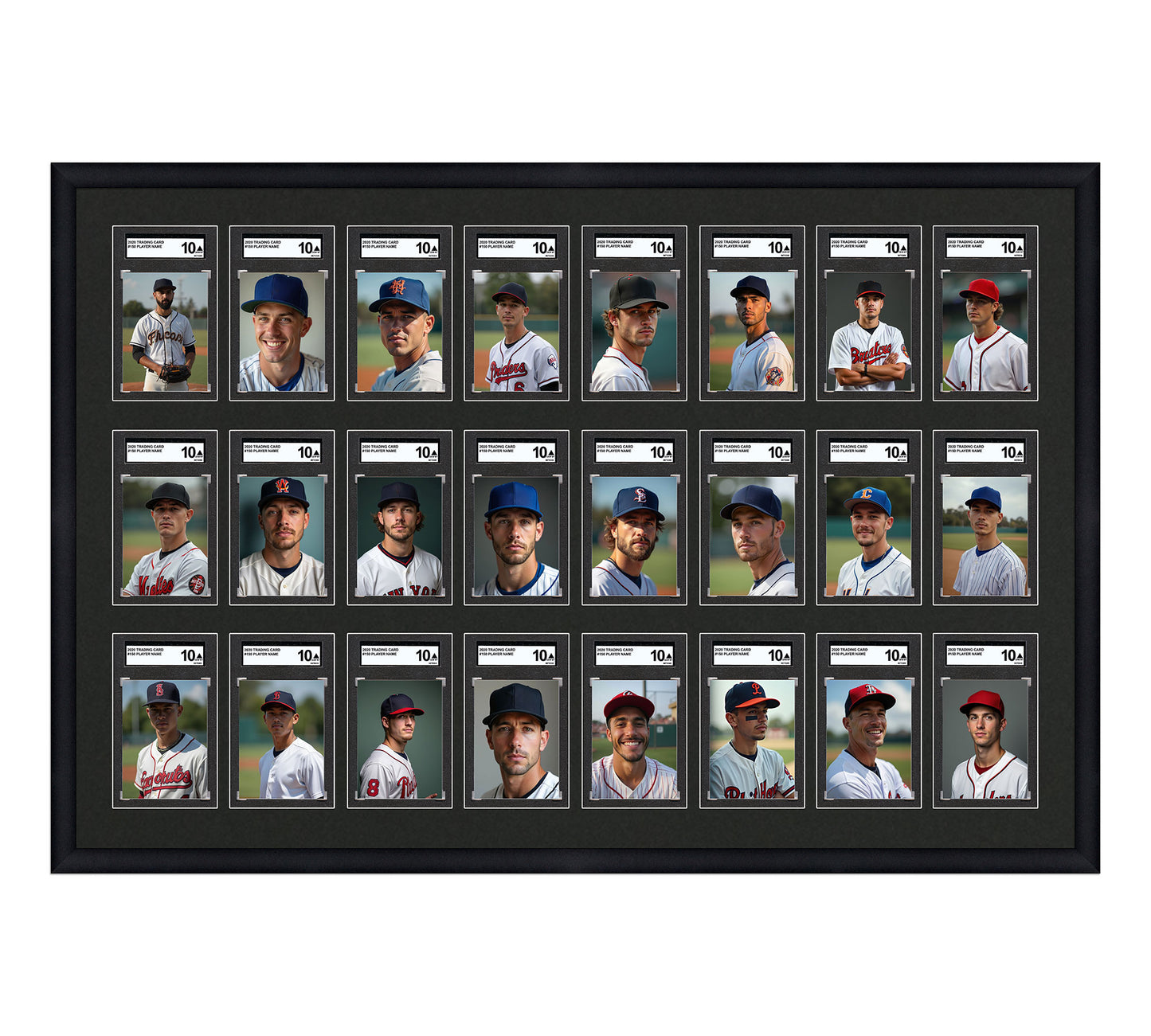 Card Frame Display - 24 Openings for SGC Graded Slabs