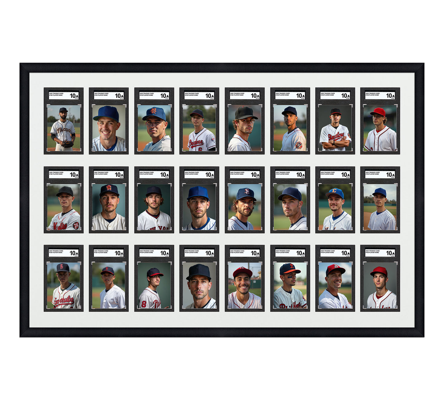 Card Frame Display - 24 Openings for SGC Graded Slabs