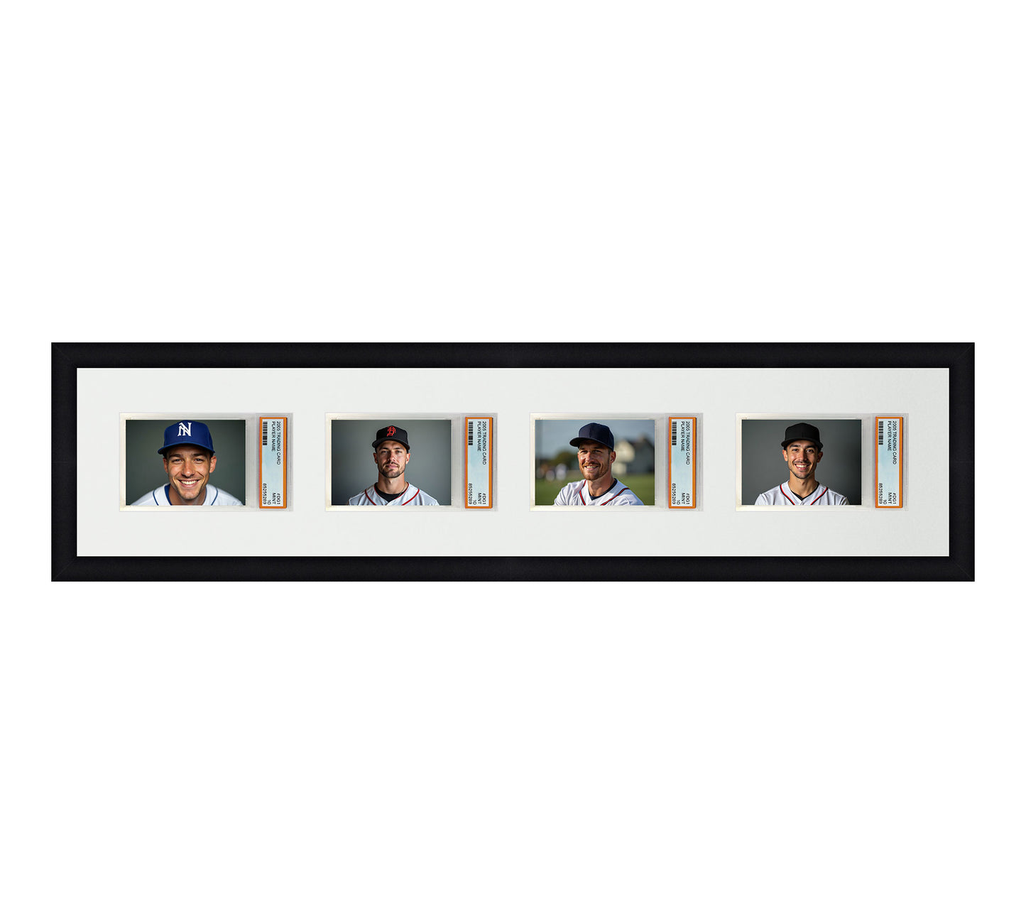 Card Frame Display - 4 Openings for PSA Graded Slabs