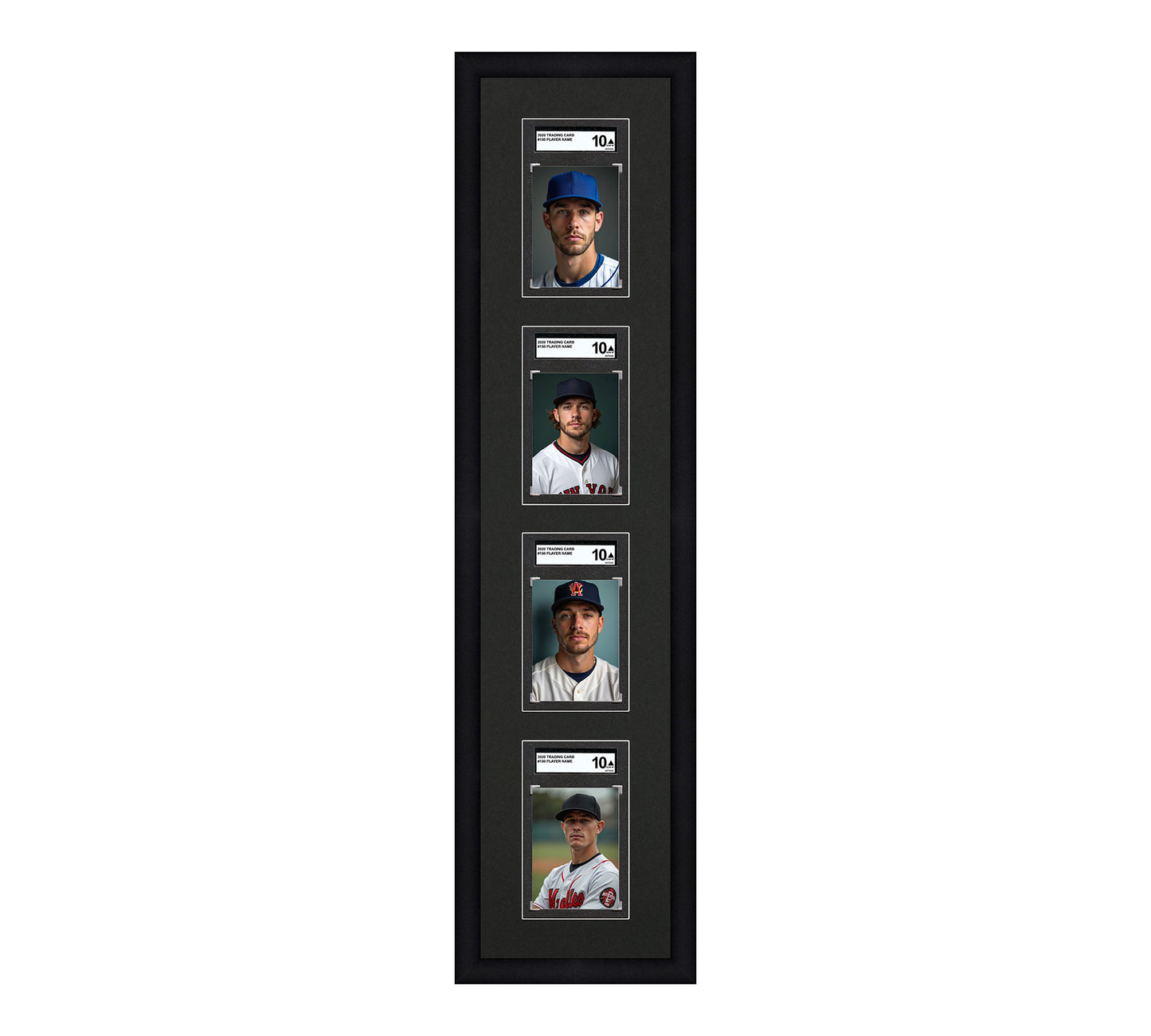 Card Frame Display - 4 Openings for SGC Graded Slabs