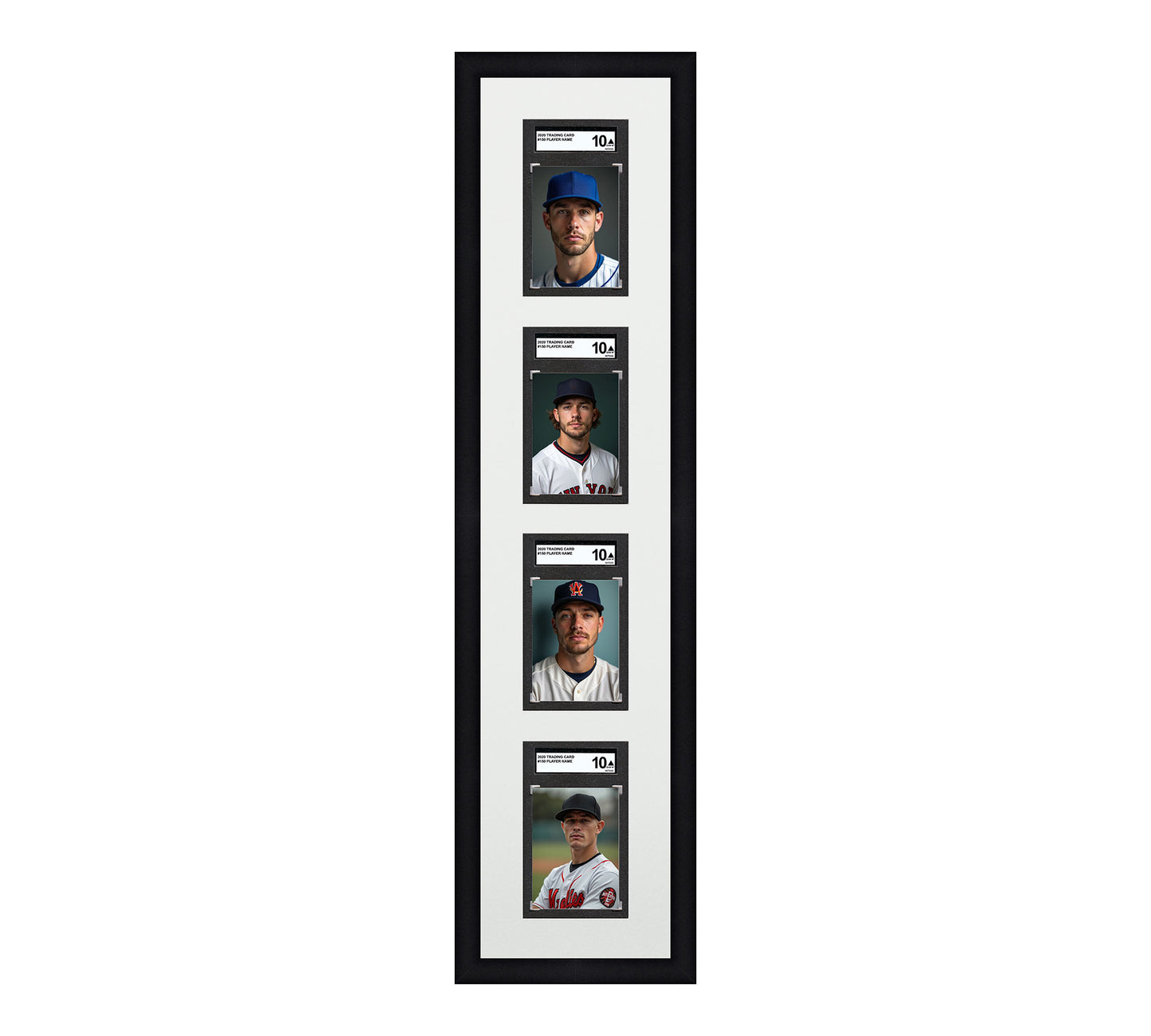 Card Frame Display - 4 Openings for SGC Graded Slabs