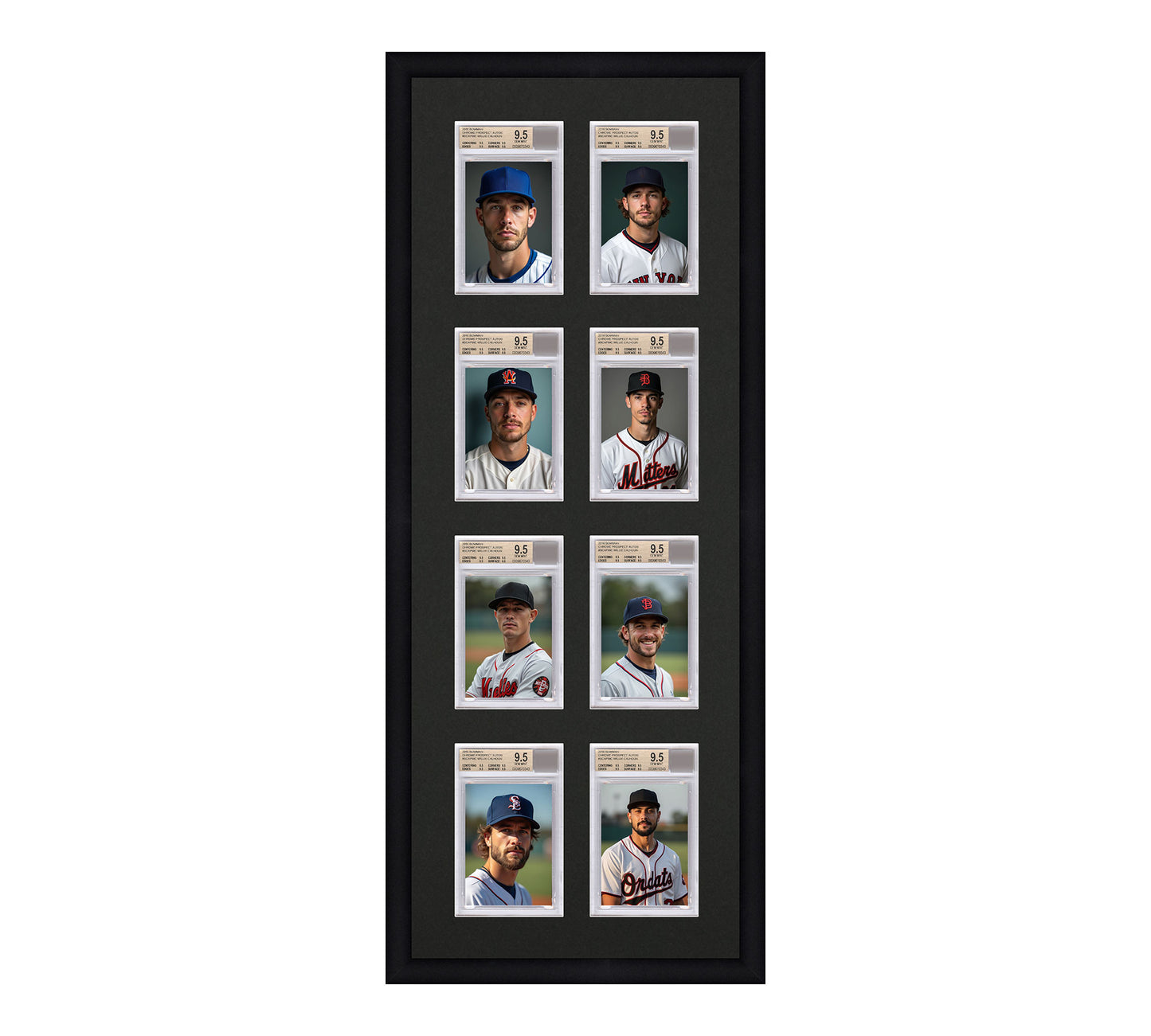 Card Frame Display - 8 Openings for BGS Graded Slabs