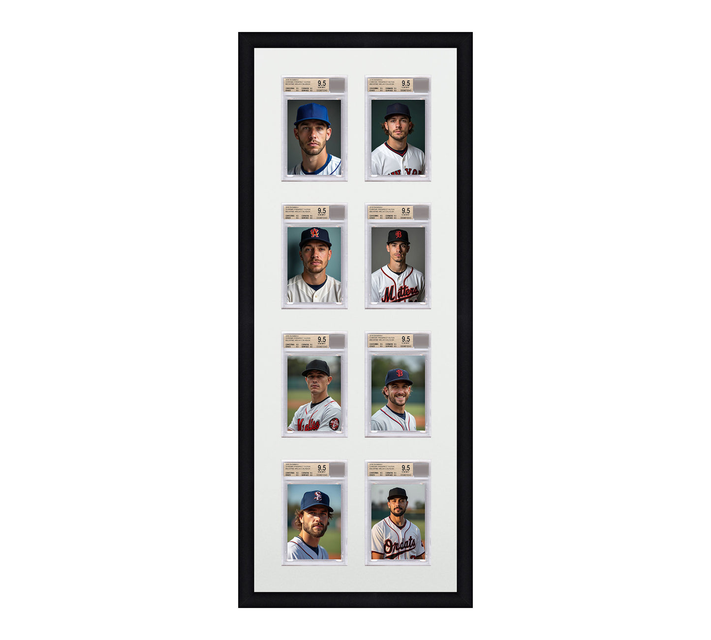 Card Frame Display - 8 Openings for BGS Graded Slabs