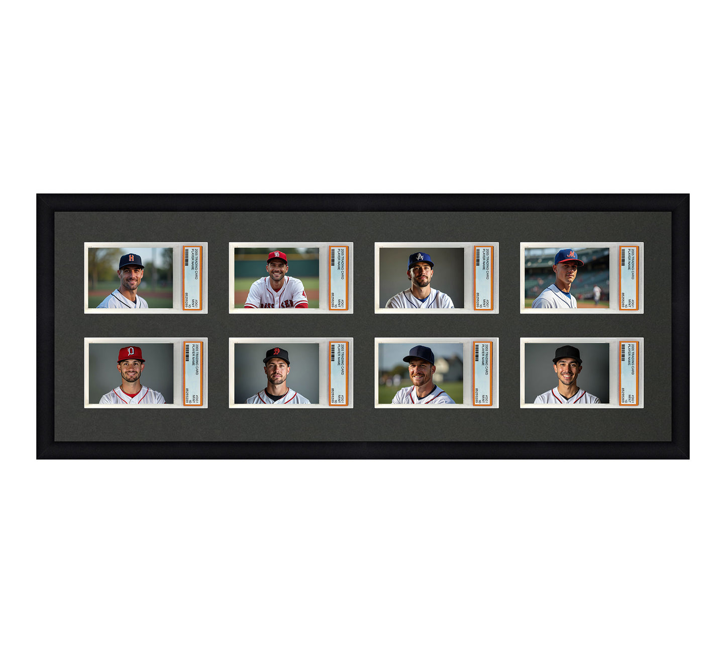 Card Frame Display - 8 Openings for PSA Graded Slabs