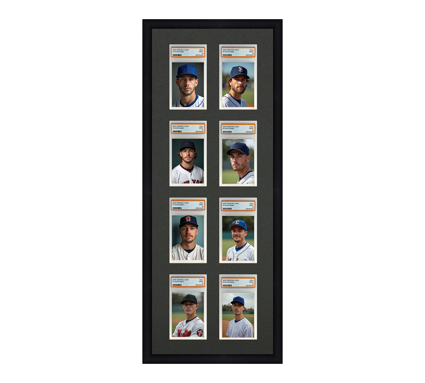 Card Frame Display - 8 Openings for PSA Graded Slabs