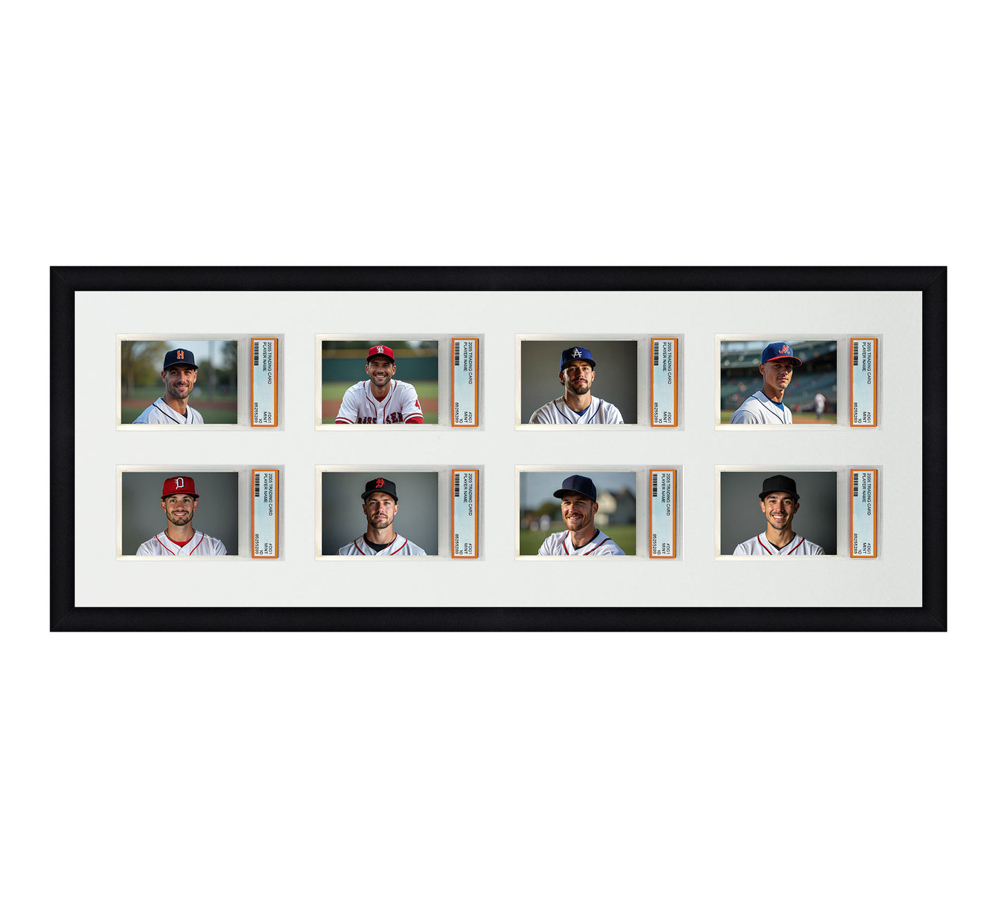 Card Frame Display - 8 Openings for PSA Graded Slabs