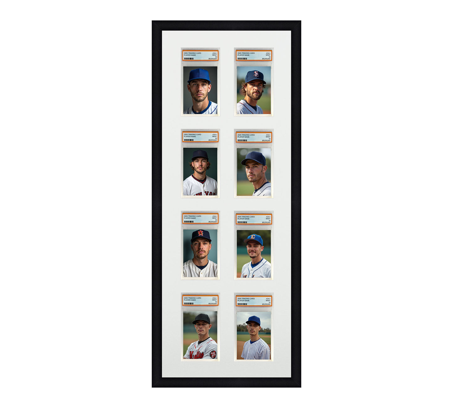 Card Frame Display - 8 Openings for PSA Graded Slabs