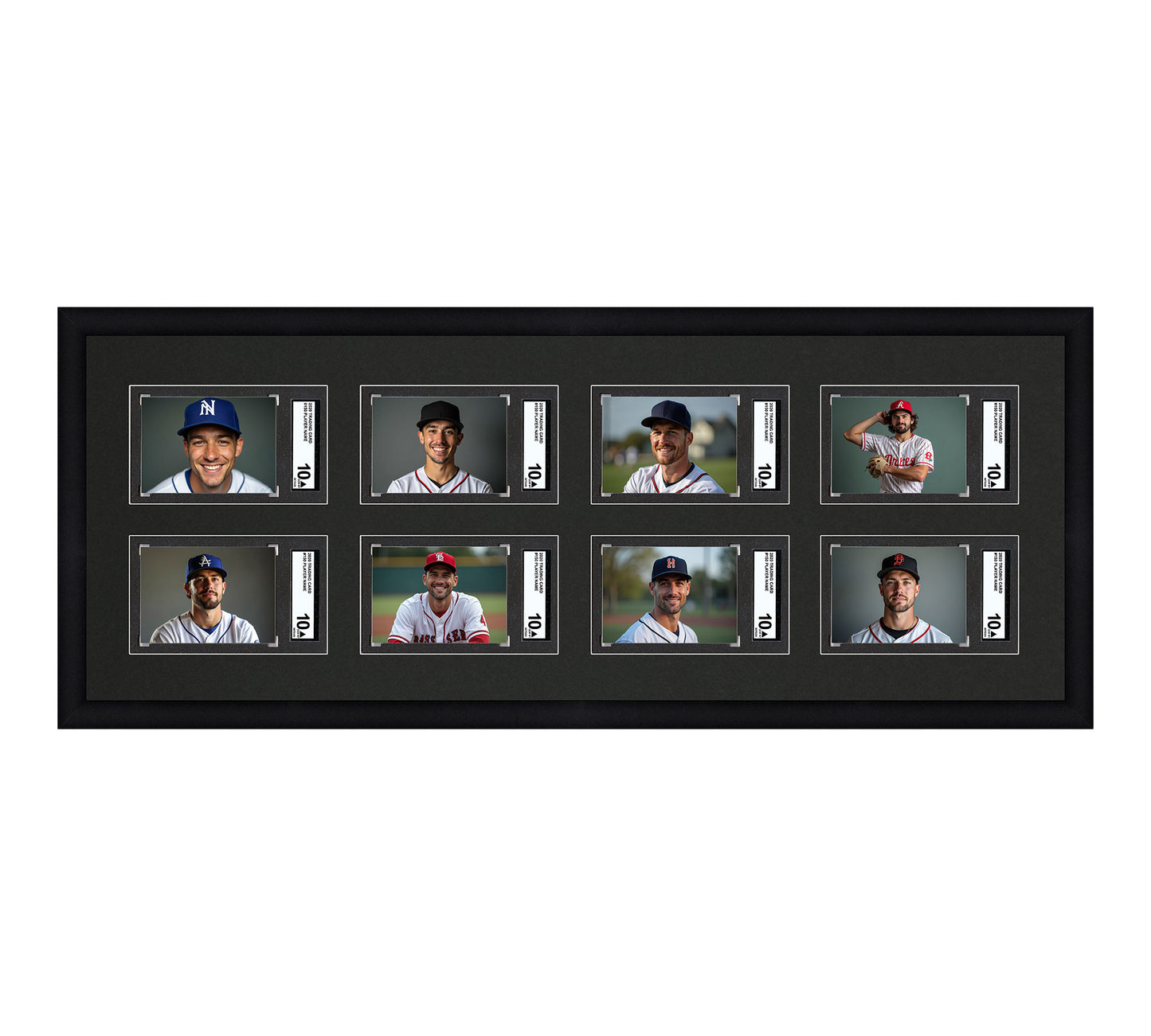 Card Frame Display - 8 Openings for SGC Graded Slabs
