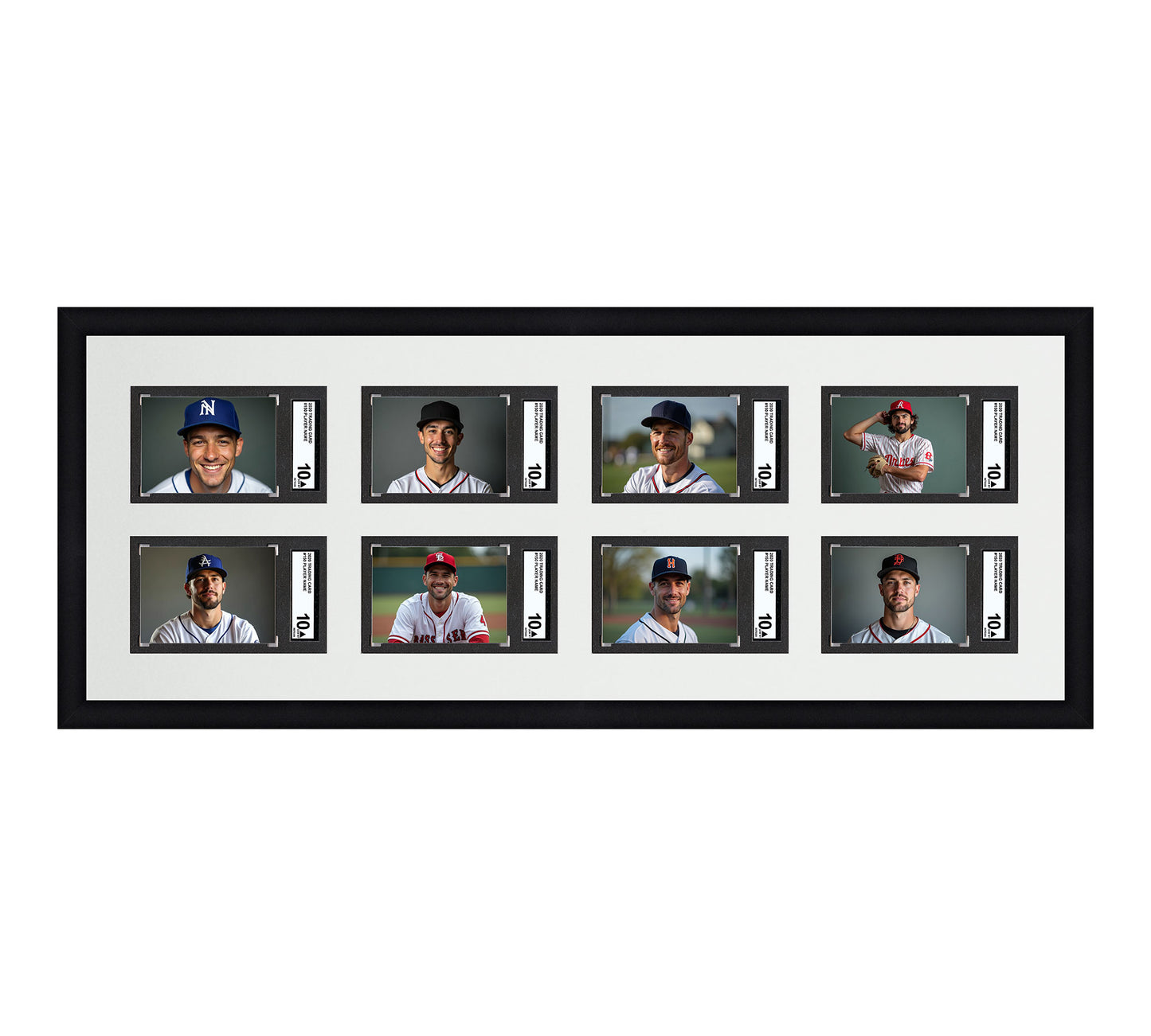 Card Frame Display - 8 Openings for SGC Graded Slabs